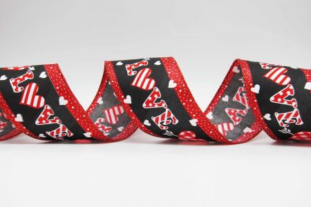 Striped & Dotted Love Ribbon - Cupid’s Arrow Ribbon